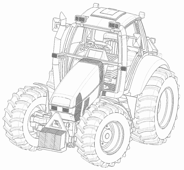 Malvorlage: Traktor (Transport) #141937 - Kostenlose Malvorlagen zum Ausdrucken