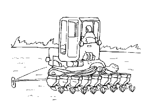 Malvorlage: Traktor (Transport) #141955 - Kostenlose Malvorlagen zum Ausdrucken