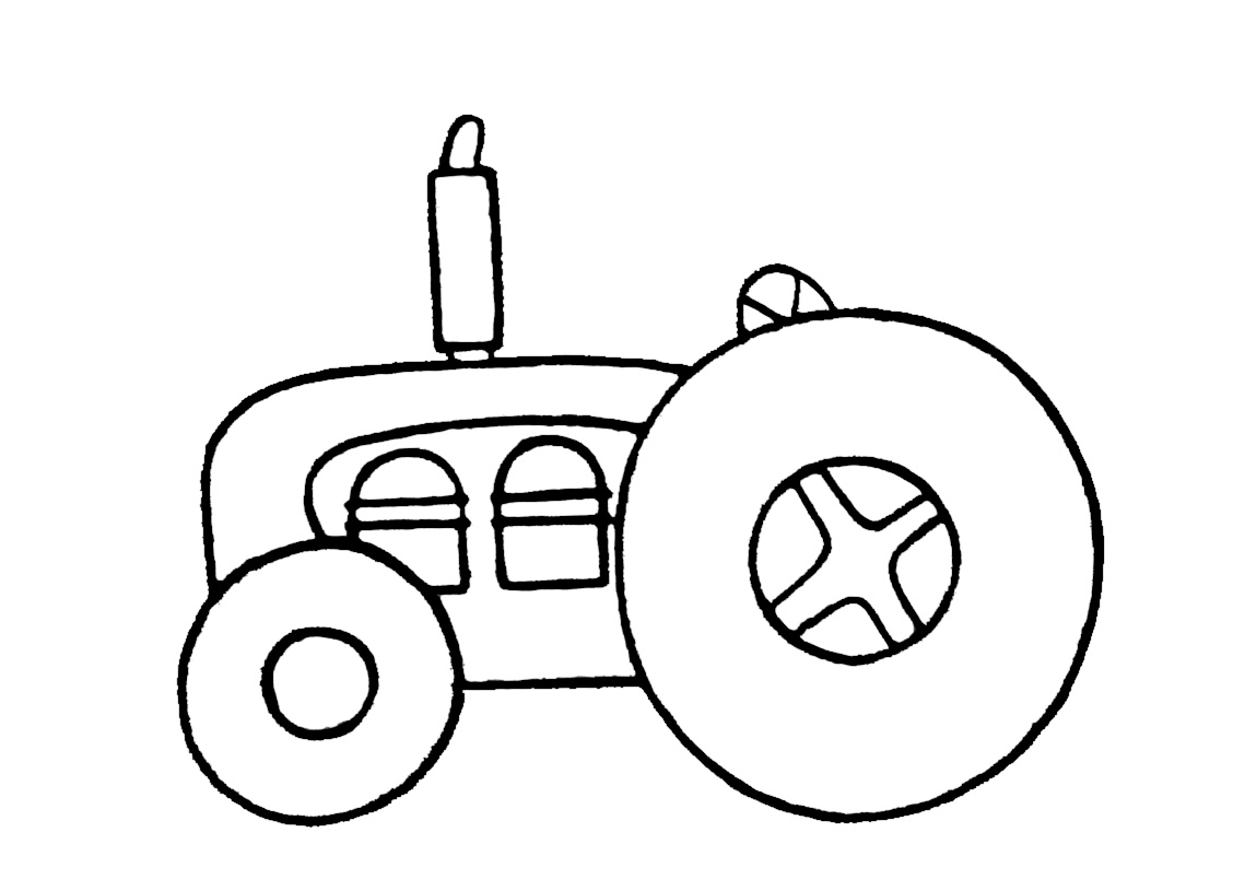Malvorlage: Traktor (Transport) #142055 - Kostenlose Malvorlagen zum Ausdrucken