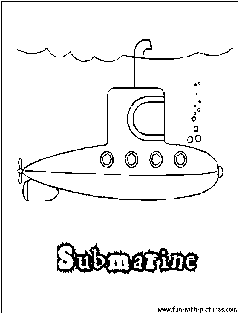 Malvorlage: U-Boot (Transport) #137689 - Kostenlose Malvorlagen zum Ausdrucken