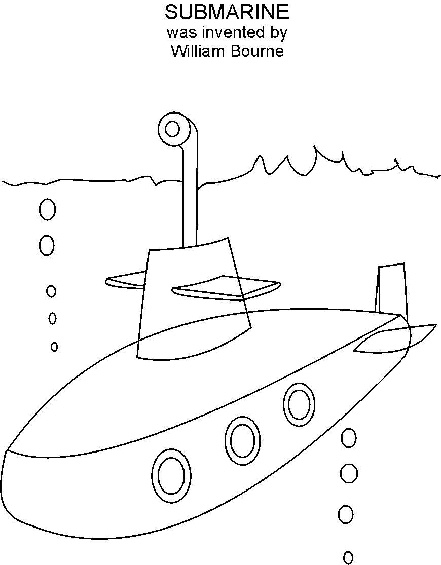 Malvorlage: U-Boot (Transport) #137691 - Kostenlose Malvorlagen zum Ausdrucken