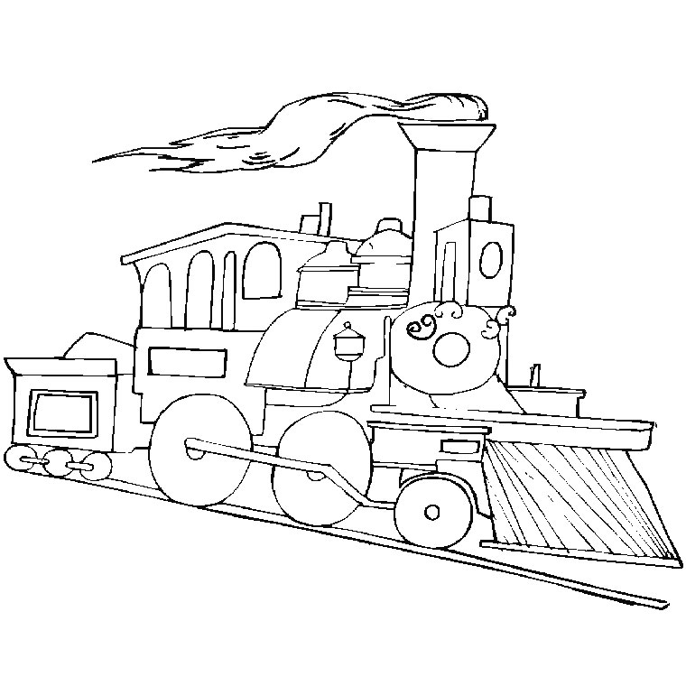 Malvorlage: Zug / Lokomotive (Transport) #135030 - Kostenlose Malvorlagen zum Ausdrucken