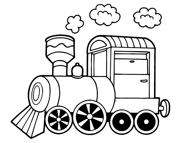 Malvorlage: Zug / Lokomotive (Transport) #135035 - Kostenlose Malvorlagen zum Ausdrucken