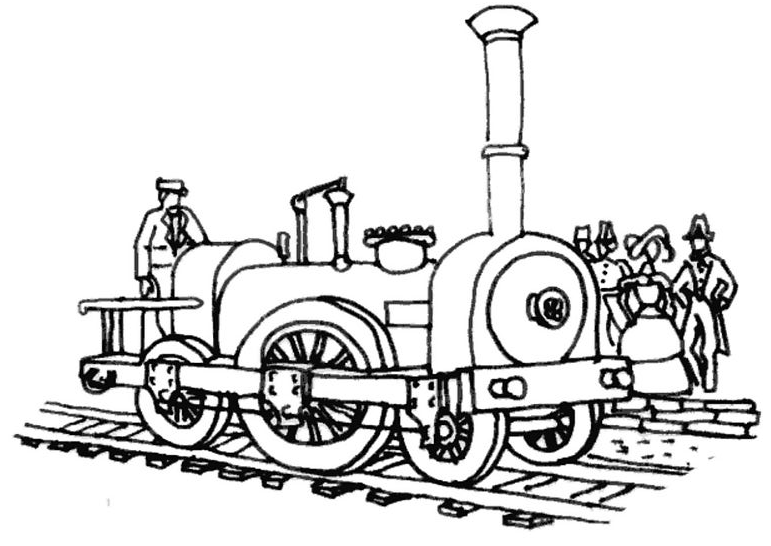 Malvorlage: Zug / Lokomotive (Transport) #135038 - Kostenlose Malvorlagen zum Ausdrucken