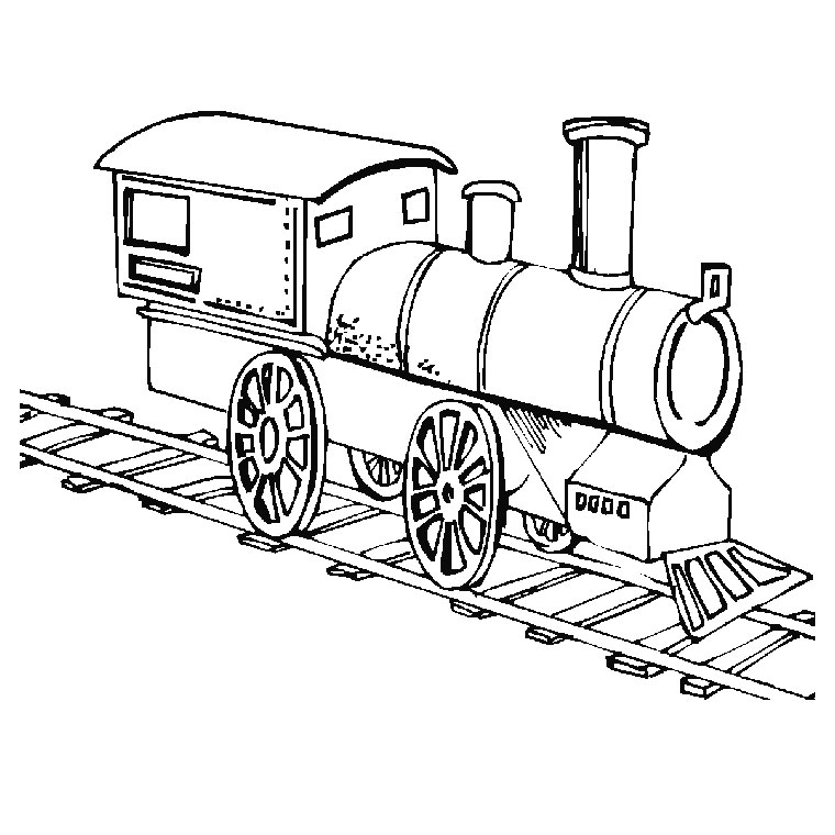 Malvorlage: Zug / Lokomotive (Transport) #135039 - Kostenlose Malvorlagen zum Ausdrucken
