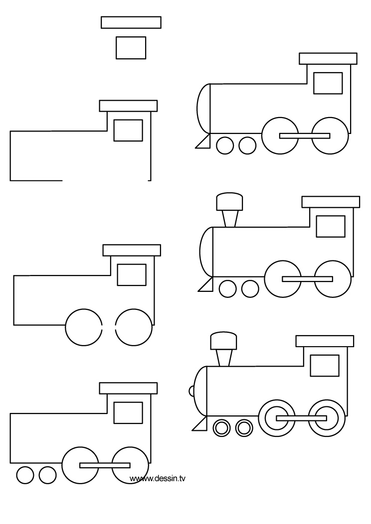 Malvorlage: Zug / Lokomotive (Transport) #135079 - Kostenlose Malvorlagen zum Ausdrucken