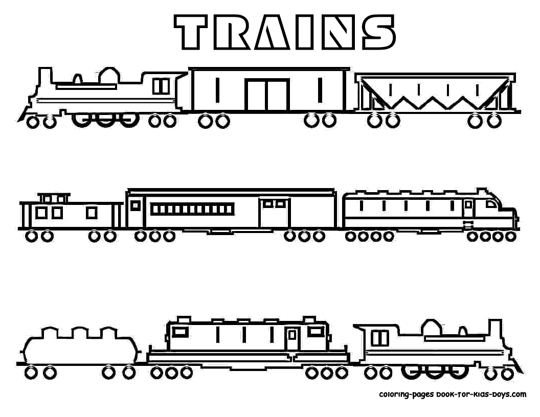 Malvorlage: Zug / Lokomotive (Transport) #135084 - Kostenlose Malvorlagen zum Ausdrucken