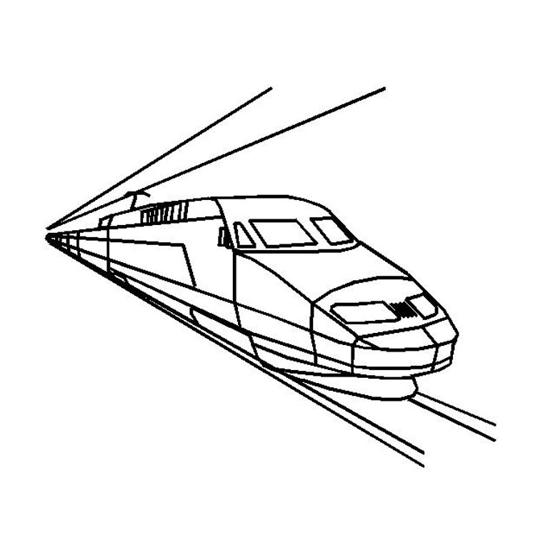 Malvorlage: Zug / Lokomotive (Transport) #135090 - Kostenlose Malvorlagen zum Ausdrucken