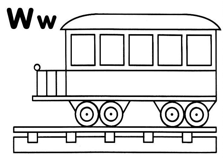 Malvorlage: Zug / Lokomotive (Transport) #135093 - Kostenlose Malvorlagen zum Ausdrucken