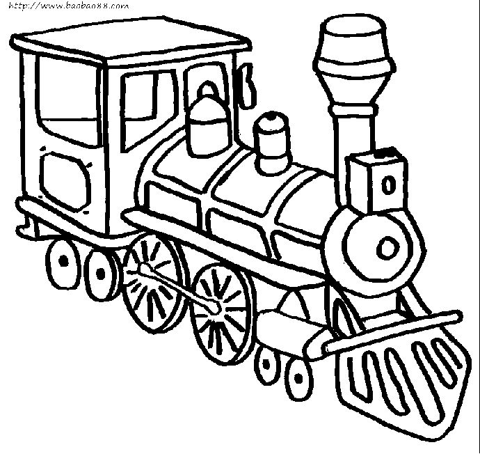 Malvorlage: Zug / Lokomotive (Transport) #135094 - Kostenlose Malvorlagen zum Ausdrucken