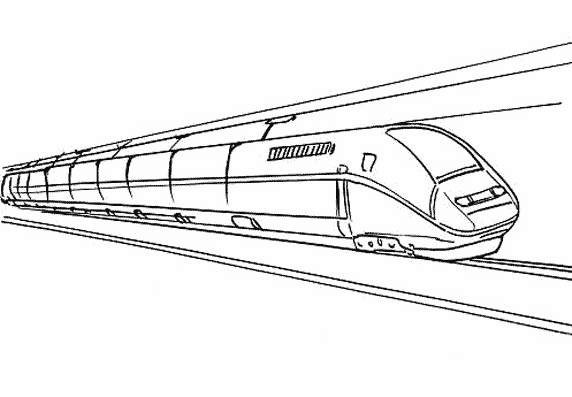 Malvorlage: Zug / Lokomotive (Transport) #135145 - Kostenlose Malvorlagen zum Ausdrucken