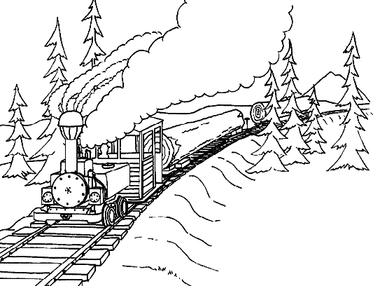 Malvorlage: Zug / Lokomotive (Transport) #135204 - Kostenlose Malvorlagen zum Ausdrucken