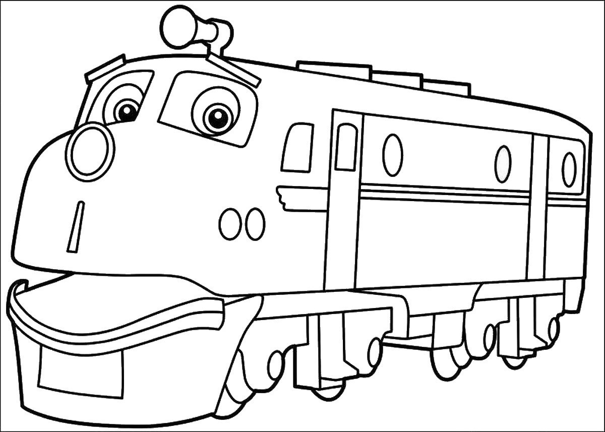 Malvorlage: Zug / Lokomotive (Transport) #135238 - Kostenlose Malvorlagen zum Ausdrucken