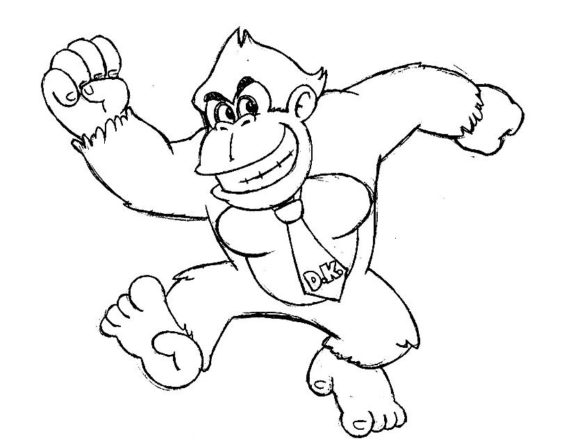 Malvorlage: Esel Kong (Videospiele) #112175 - Kostenlose Malvorlagen zum Ausdrucken