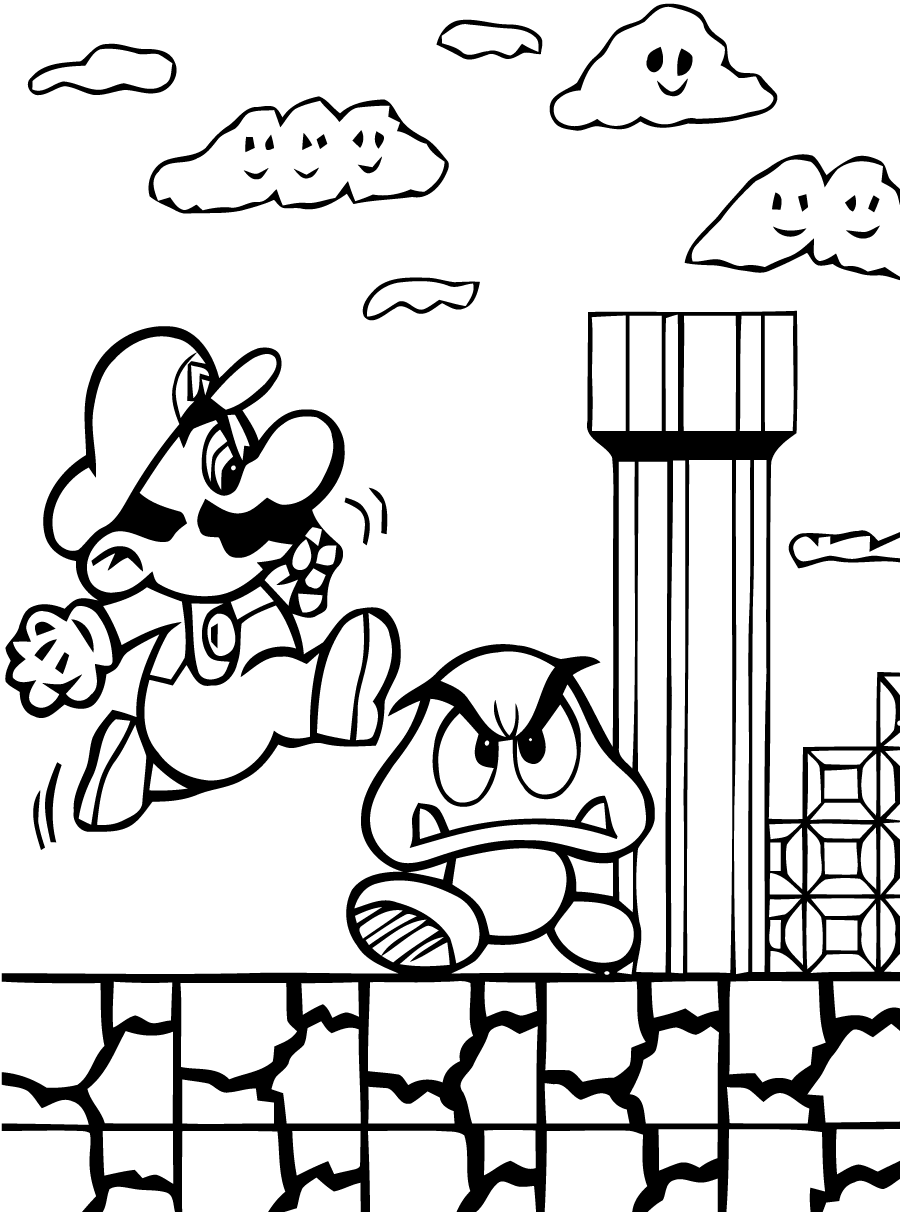 Malvorlage: Mario-Brüder (Videospiele) #112515 - Kostenlose Malvorlagen zum Ausdrucken
