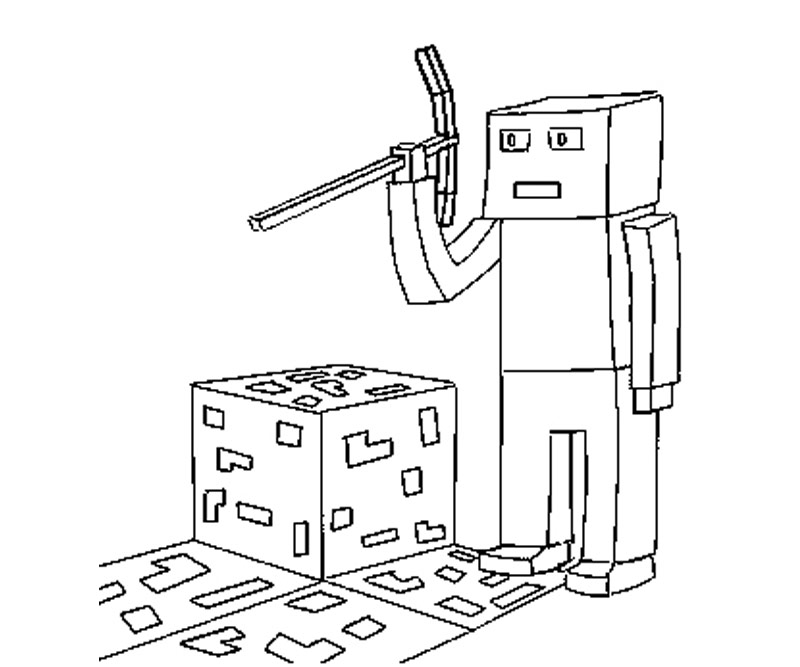 Malvorlage: Minecraft (Videospiele) #113834 - Kostenlose Malvorlagen zum Ausdrucken