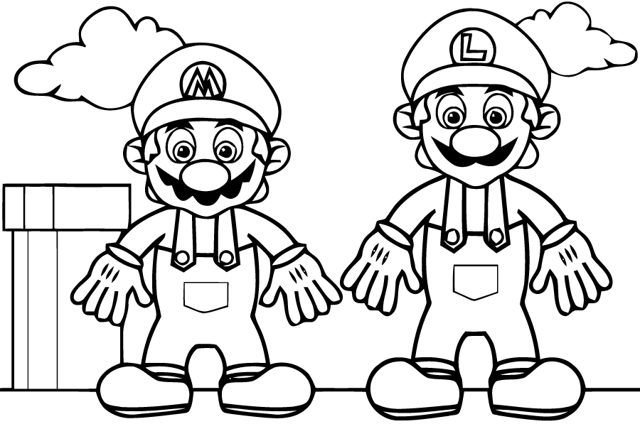 Malvorlage: Super Mario Bros. (Videospiele) #153578 - Kostenlose Malvorlagen zum Ausdrucken