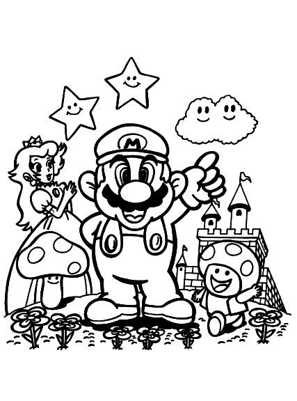 Malvorlage: Super Mario Bros. (Videospiele) #153591 - Kostenlose Malvorlagen zum Ausdrucken
