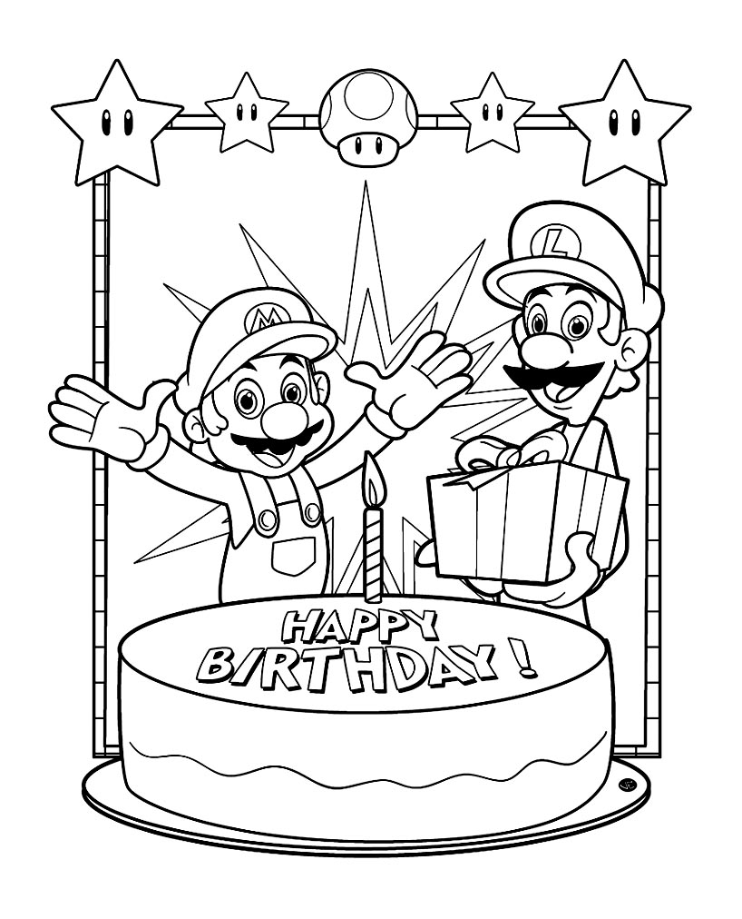 Malvorlage: Super Mario Bros. (Videospiele) #153620 - Kostenlose Malvorlagen zum Ausdrucken