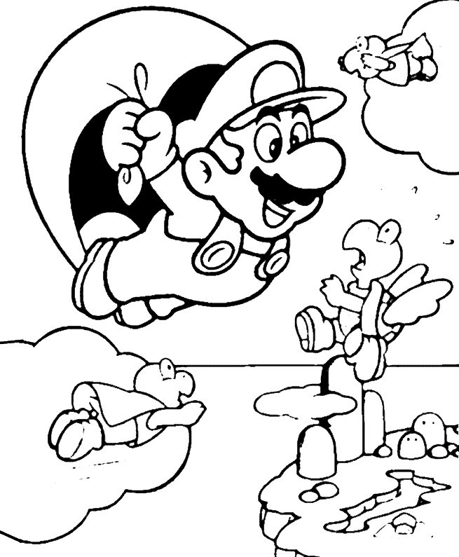 Malvorlage: Super Mario Bros. (Videospiele) #153622 - Kostenlose Malvorlagen zum Ausdrucken