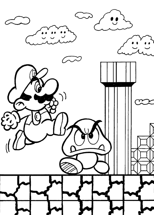 Malvorlage: Super Mario Bros. (Videospiele) #153678 - Kostenlose Malvorlagen zum Ausdrucken