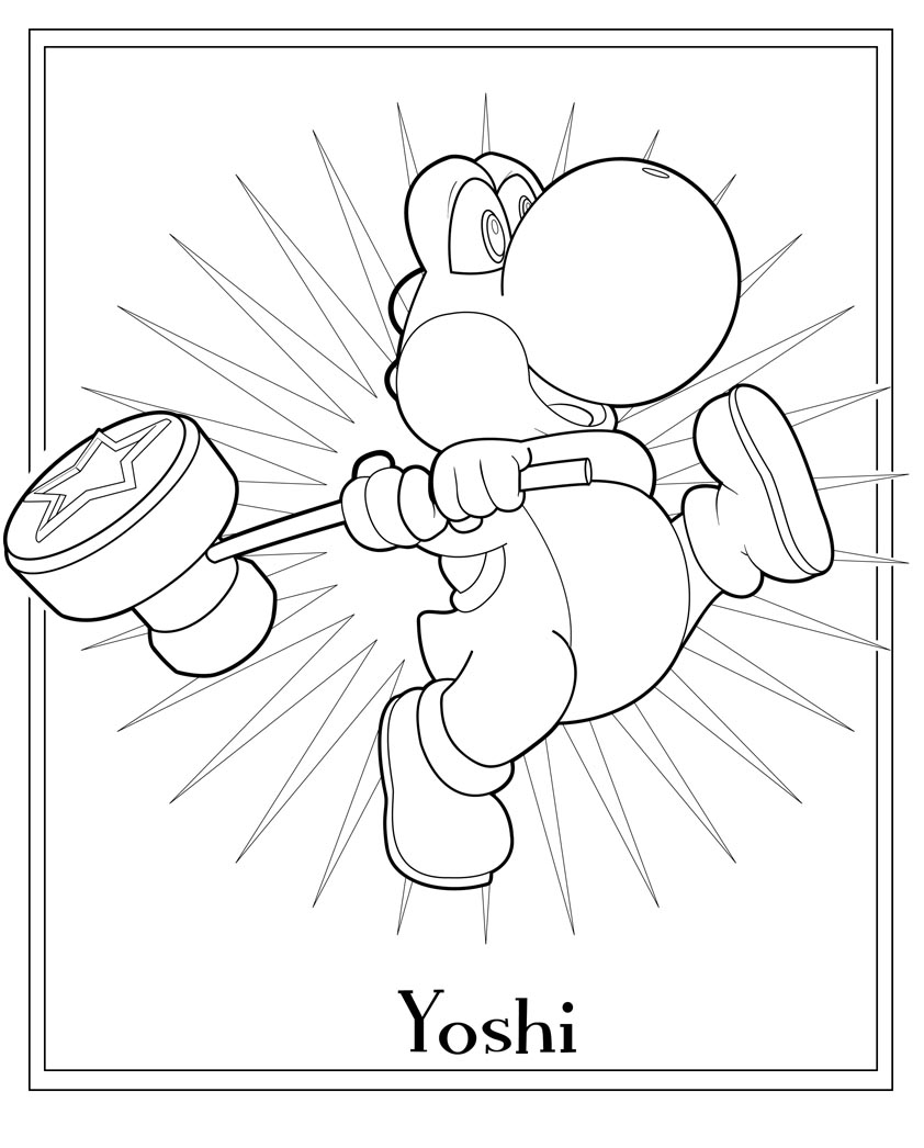 Malvorlage: Yoshi (Videospiele) #113508 - Kostenlose Malvorlagen zum Ausdrucken